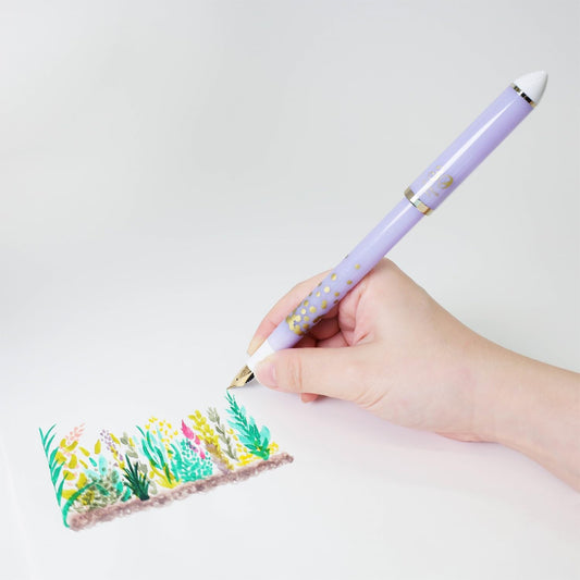 Fude DE Mannen Fountain Pen 30th Anniversary Limited Edition - Confetti Purple