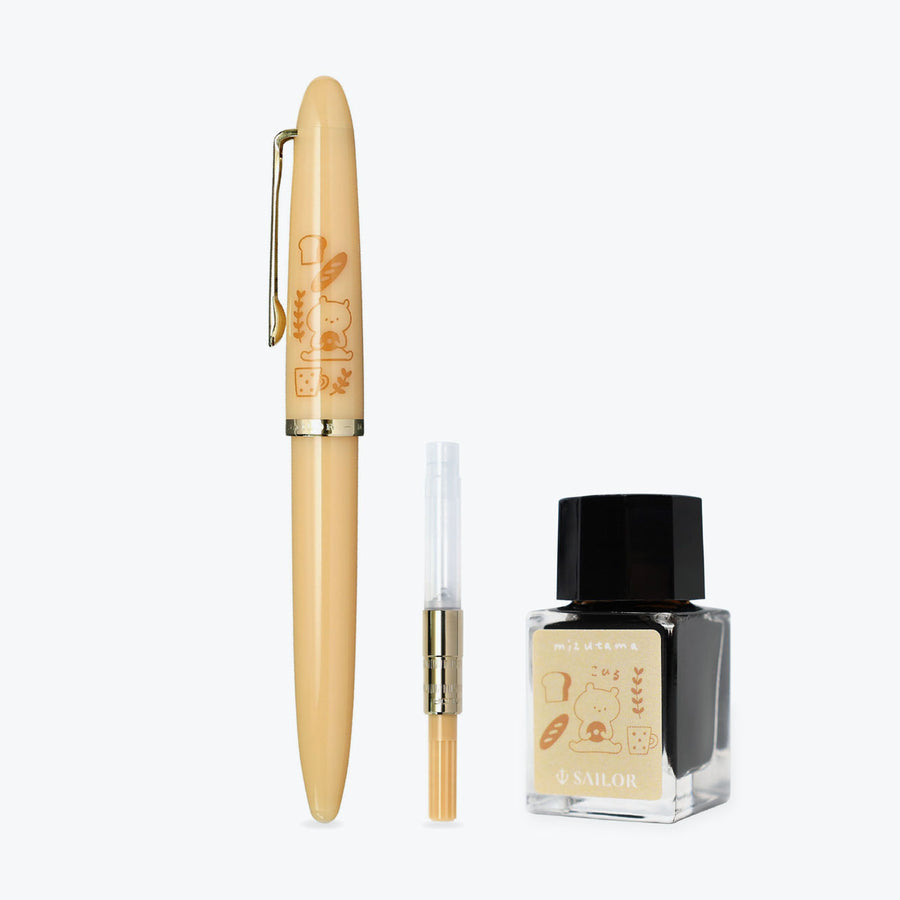 Sailor Profit Junior +10 Mizutama Fountain Pen & Ink Set - Kohiru