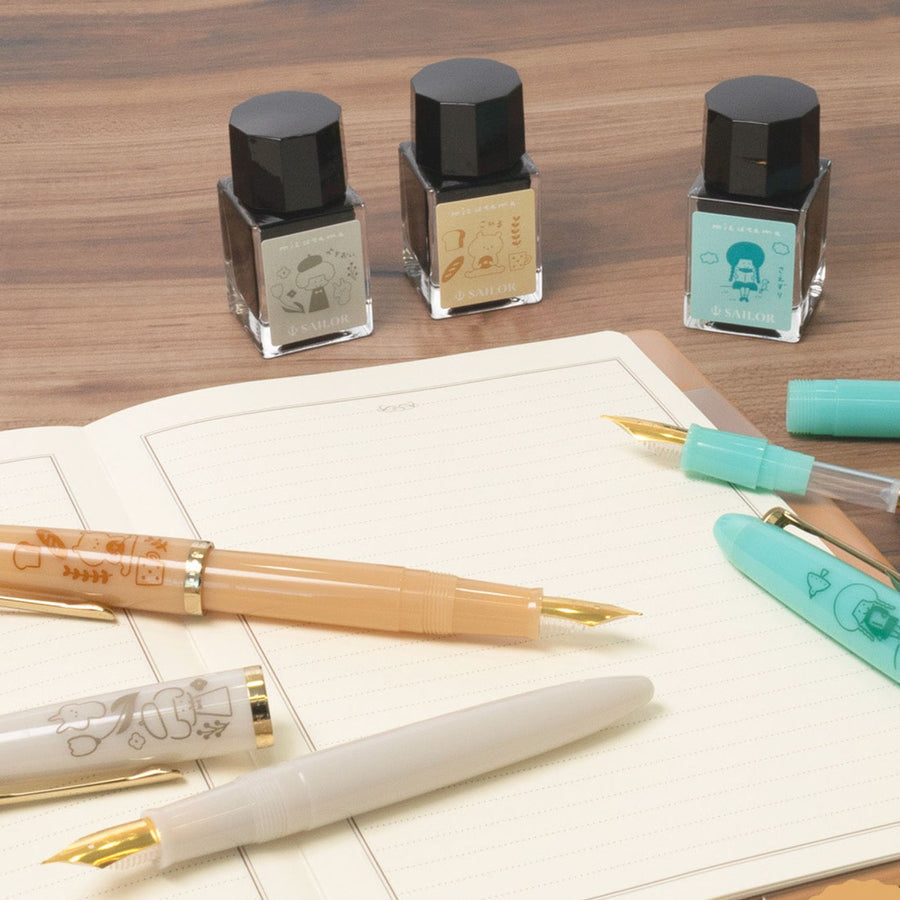 Sailor Profit Junior +10 Mizutama Fountain Pen & Ink Set - Kohiru