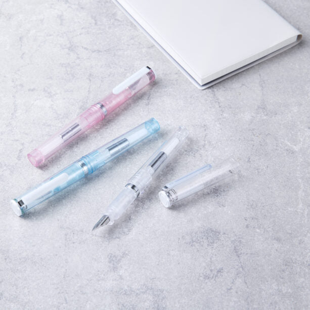 Sailor TUZU Adjust Fountain Pen Glassy - Crystal White (Limited Edition)