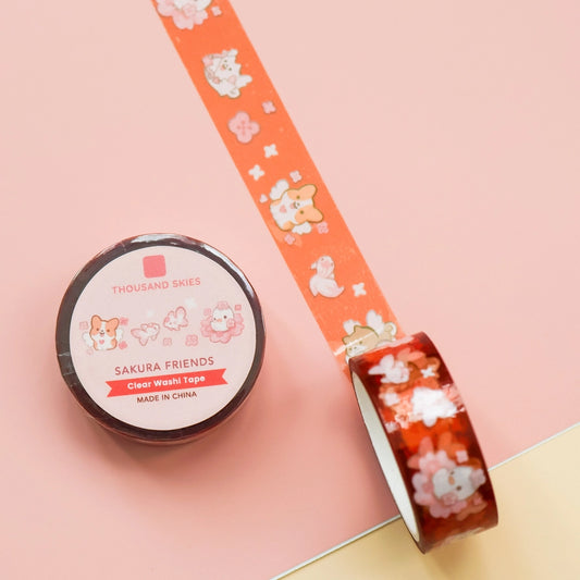 Sakura Friends (Transparent) PET Tape