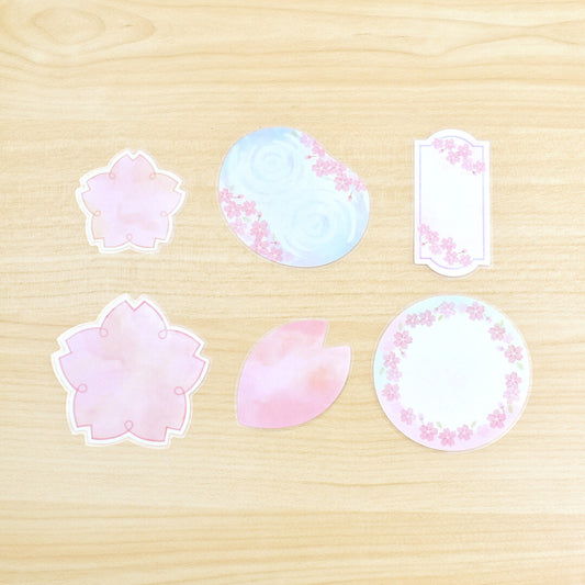 Sakura Sticky Notes designed by illustrator Natsunoka.