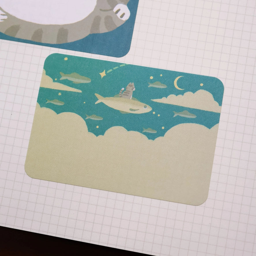 Sardine Fan Paper Roll Labels