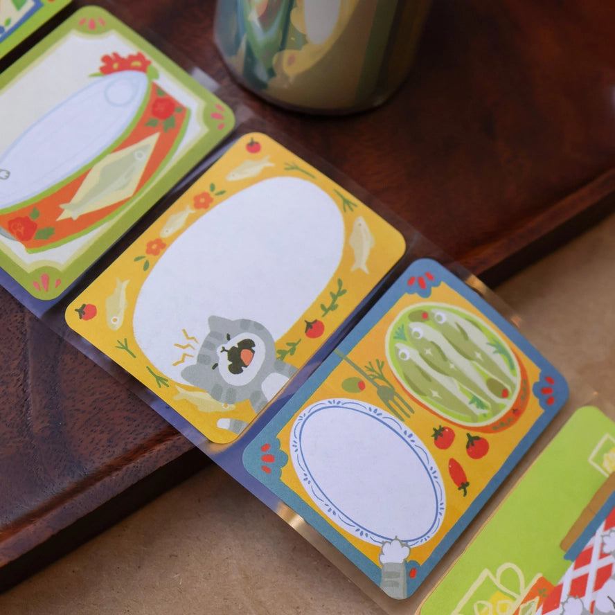 Sardine Fan Paper Roll Labels