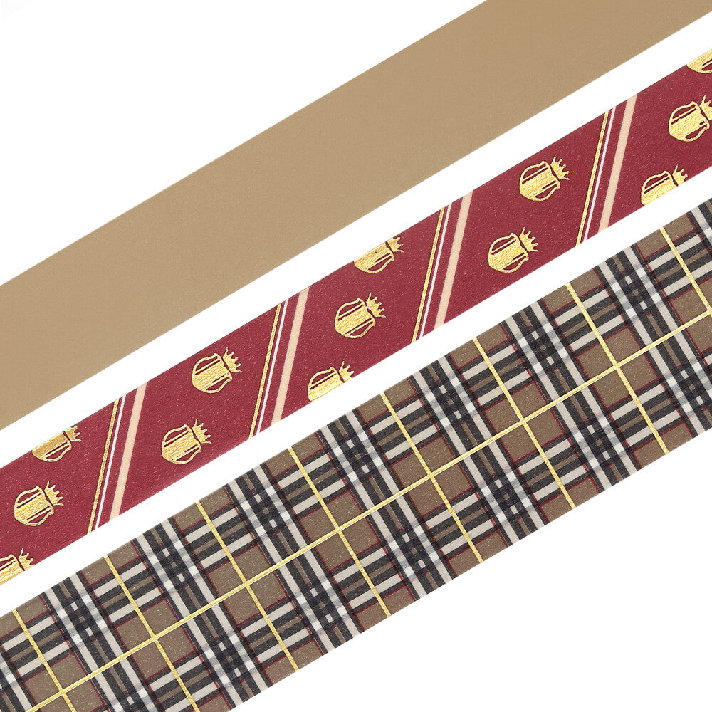 School Colours Foil Stamped Washi Tape Set - Caramel