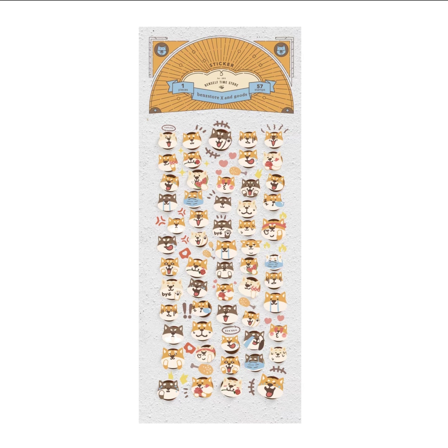 Enthusiastic Shiba Inu Planner Stickers