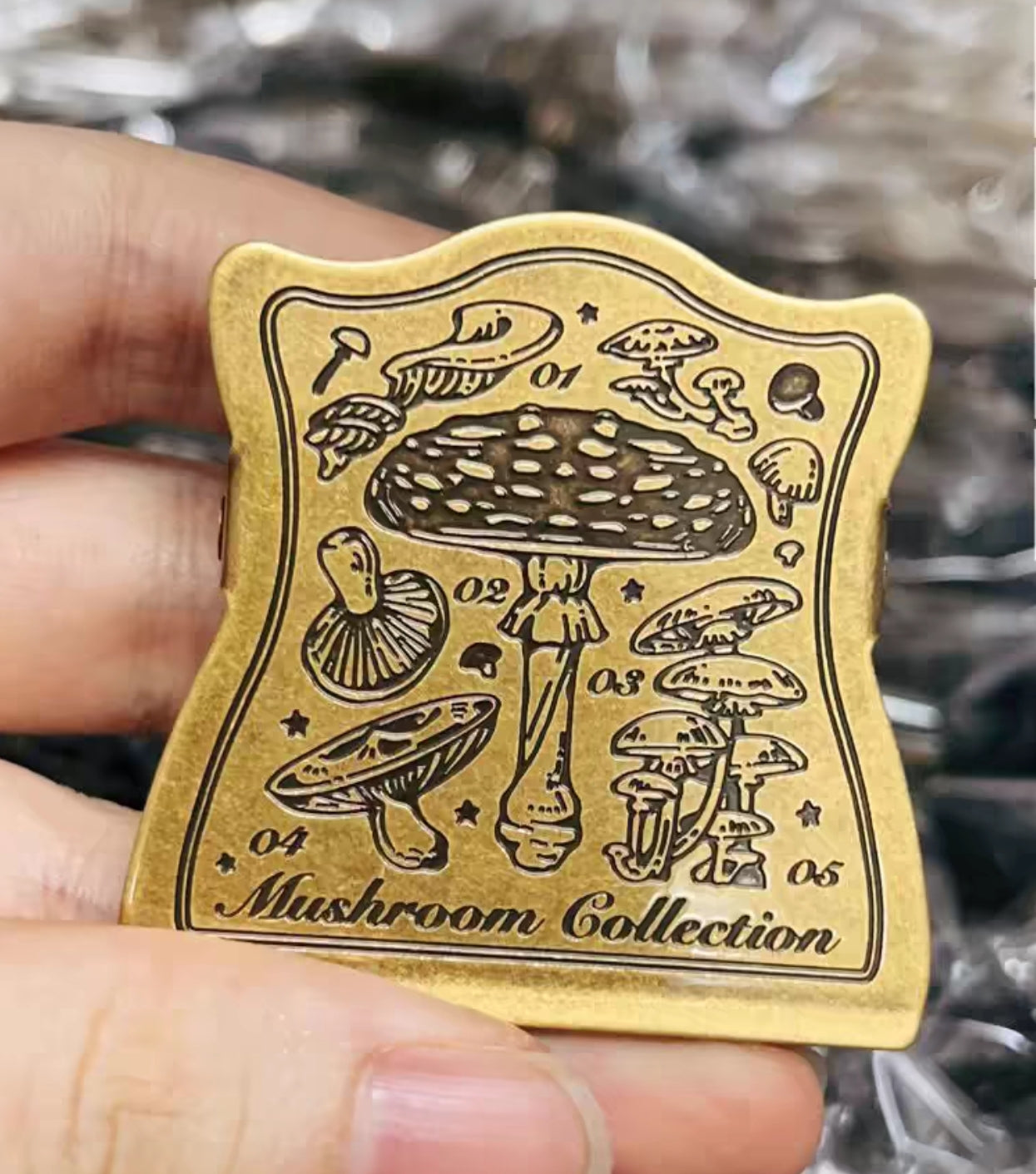 Mushroom Museum Brass Clip