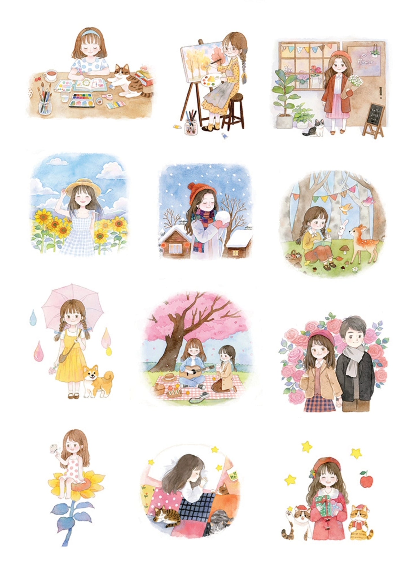 Seasons of Smiles Sticker Set