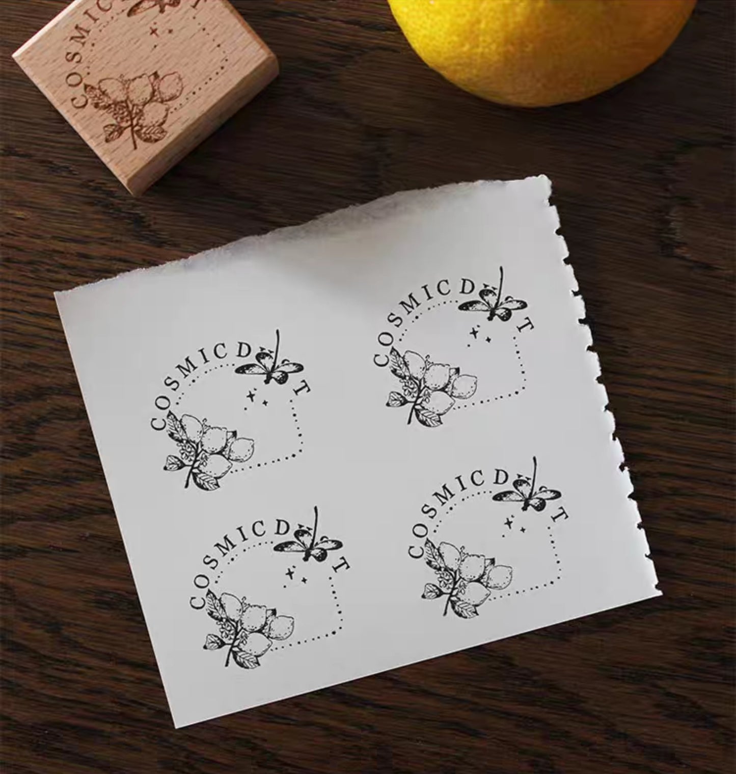 Lemon Cosmic Dust Stamp