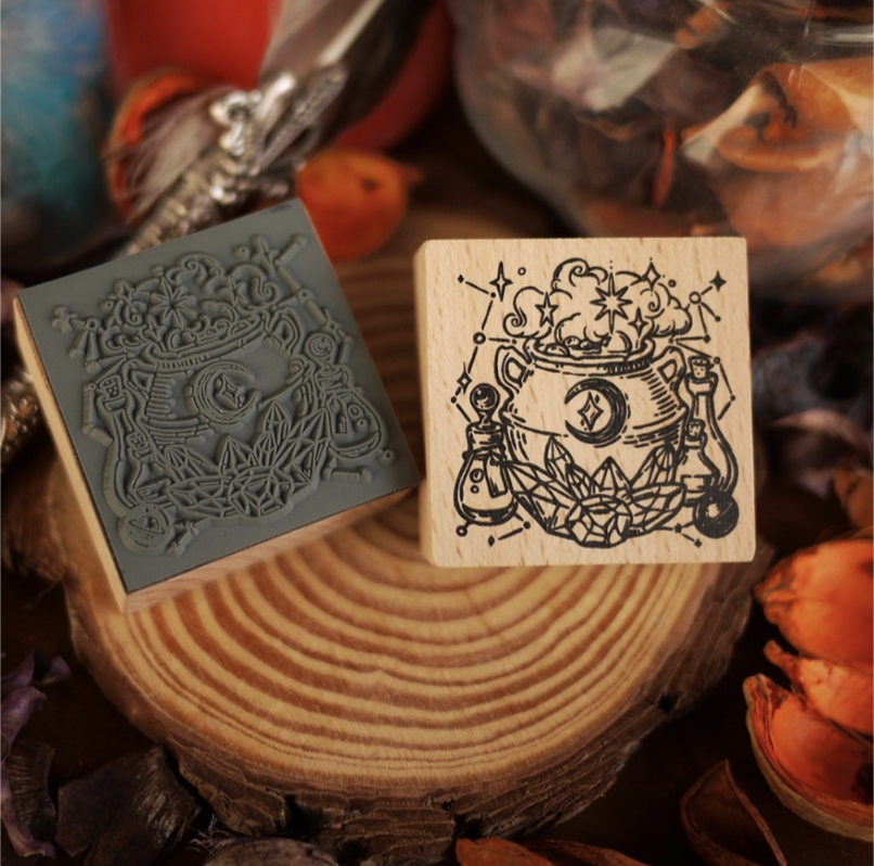 Conjurer's Recipes Wood Stamp