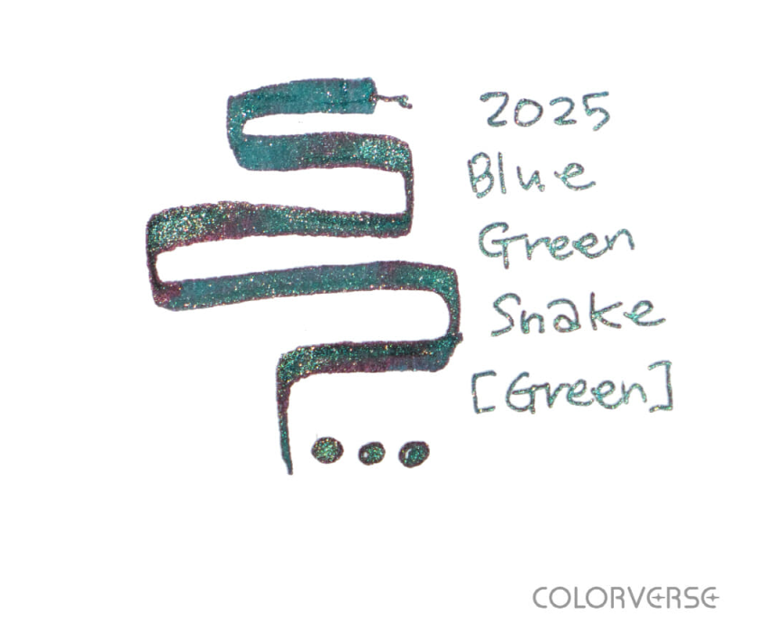 2025 Blue Green Snake - Glistening Green