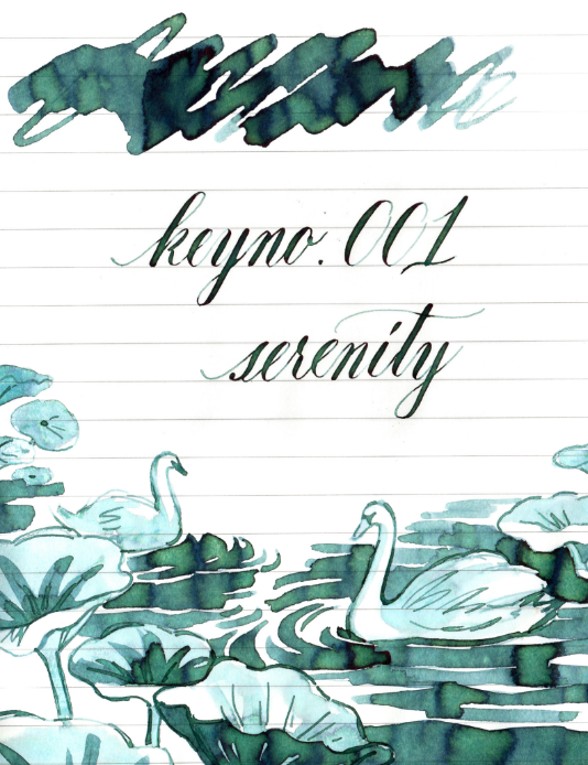 Keyno Stay.tionery - Key no.001 Ink - Serenity