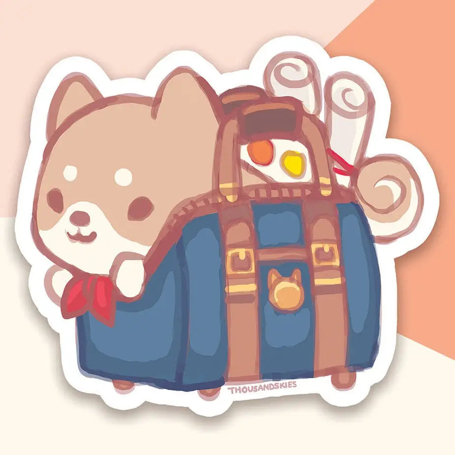 Shiba Artist Bag Vinyl Sticker