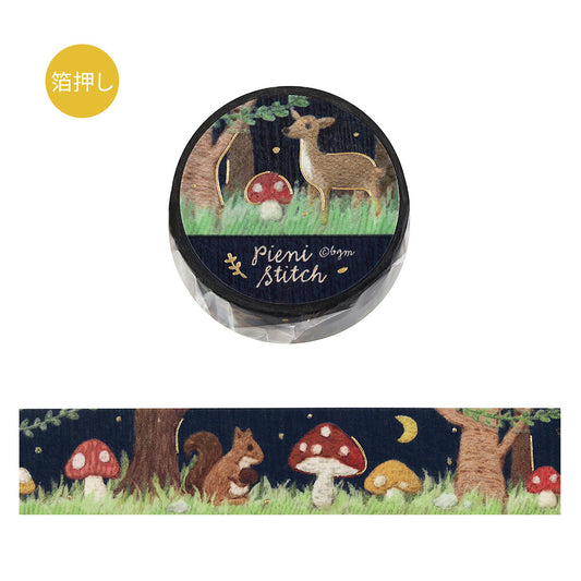 Pieni Stitch Foil-stamped Washi Tape - Small Forest