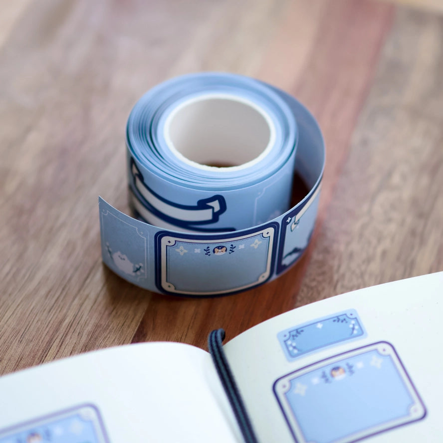 Sparkles and Clouds (Kiss Cut) Paper Roll Labels