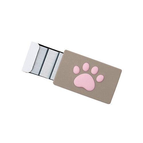 Staples with Silicone Cover Box - Pink Paws