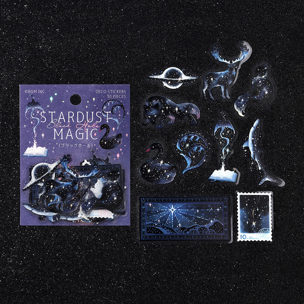 Stardust Magic Clear Stickers by BGM - Black Hole