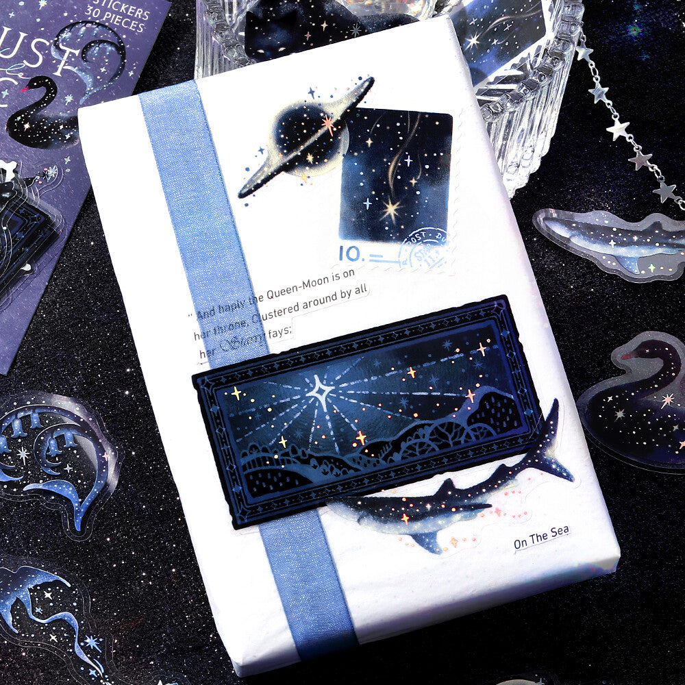 Stardust Magic Clear Stickers by BGM - Black Hole