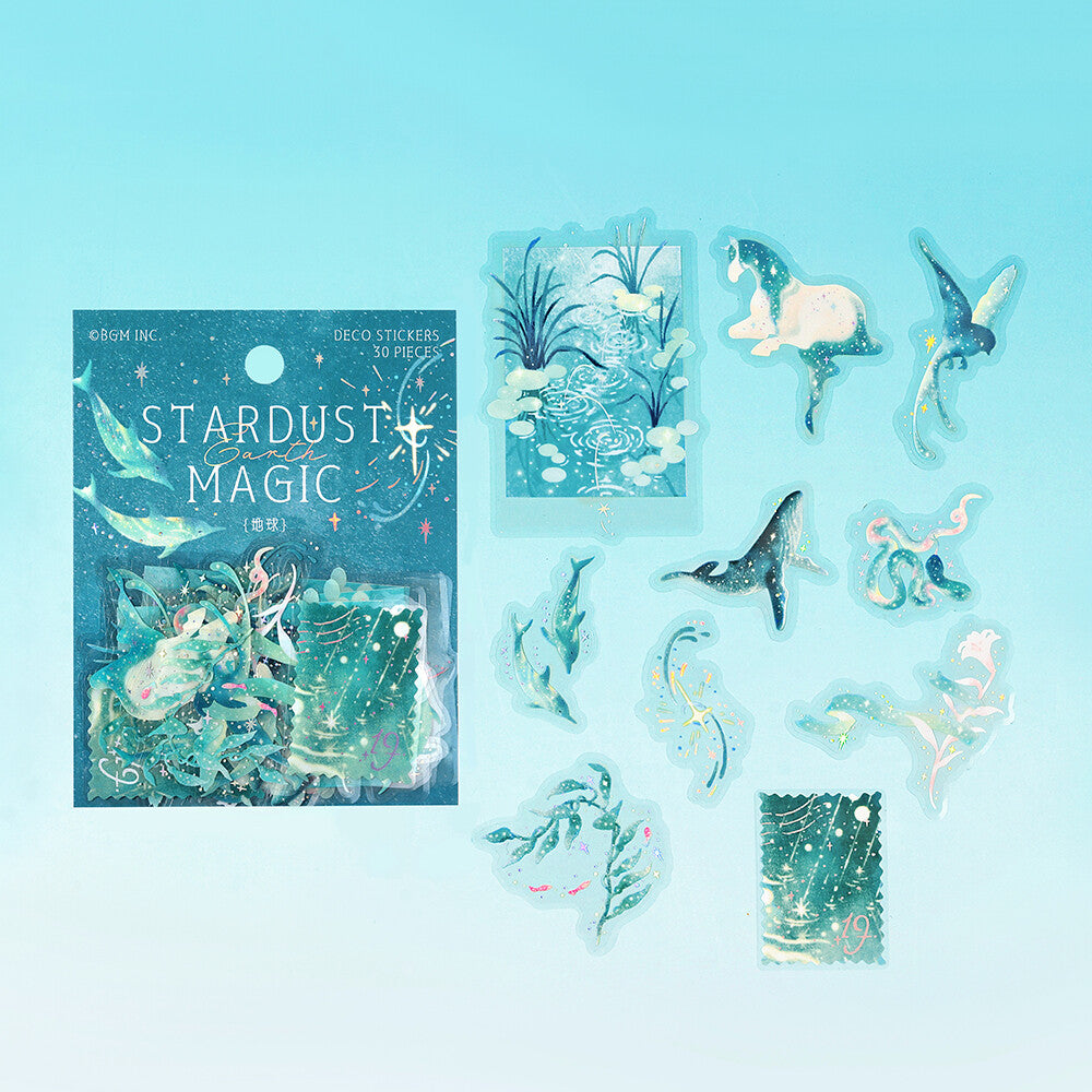 Stardust Magic Clear Stickers - Earth – Soe & Soe