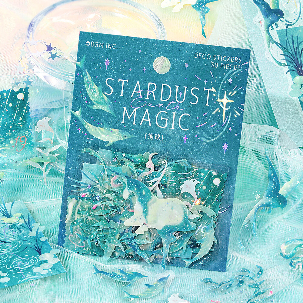Stardust Magic Clear Stickers by BGM - Earth