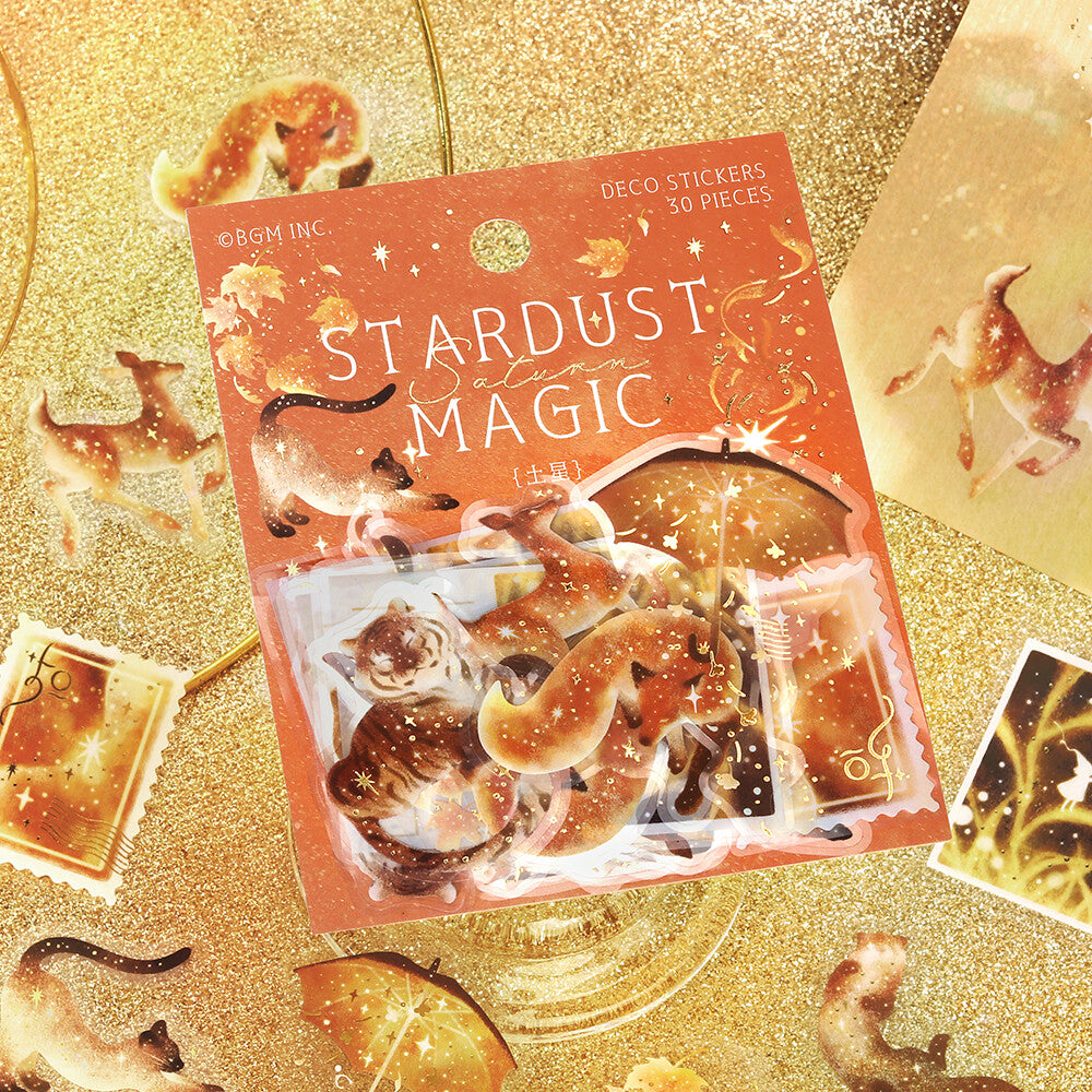 Stardust Magic Clear Stickers by BGM - Saturn