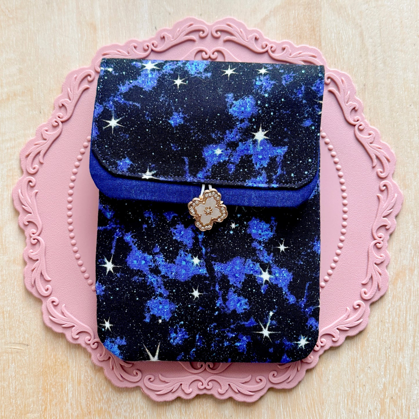 Handmade Starry Galaxy 6 Slot Pen Case