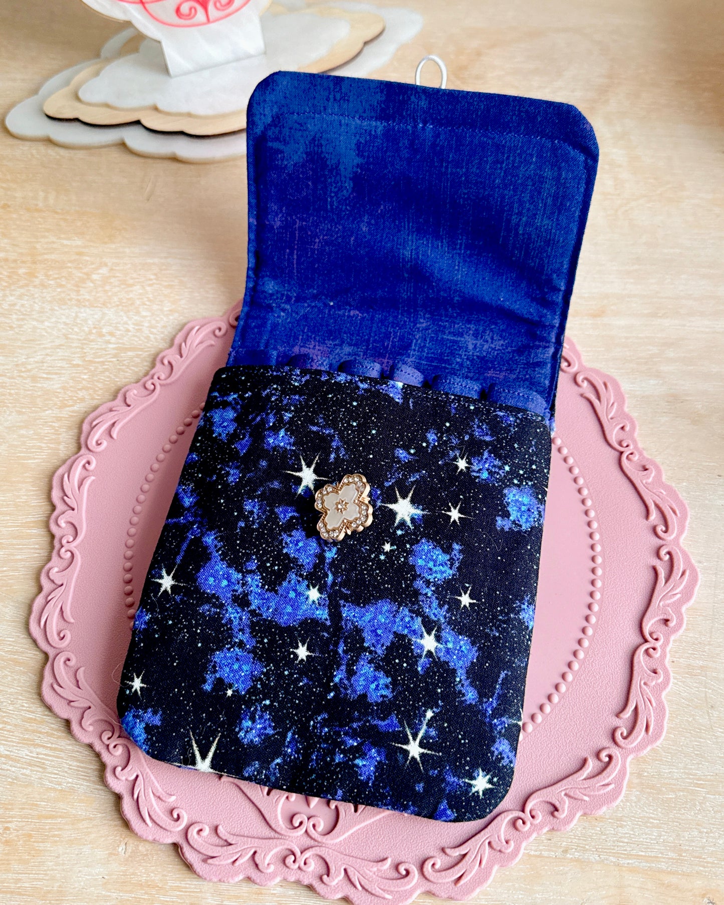 Handmade Starry Galaxy 6 Slot Pen Case