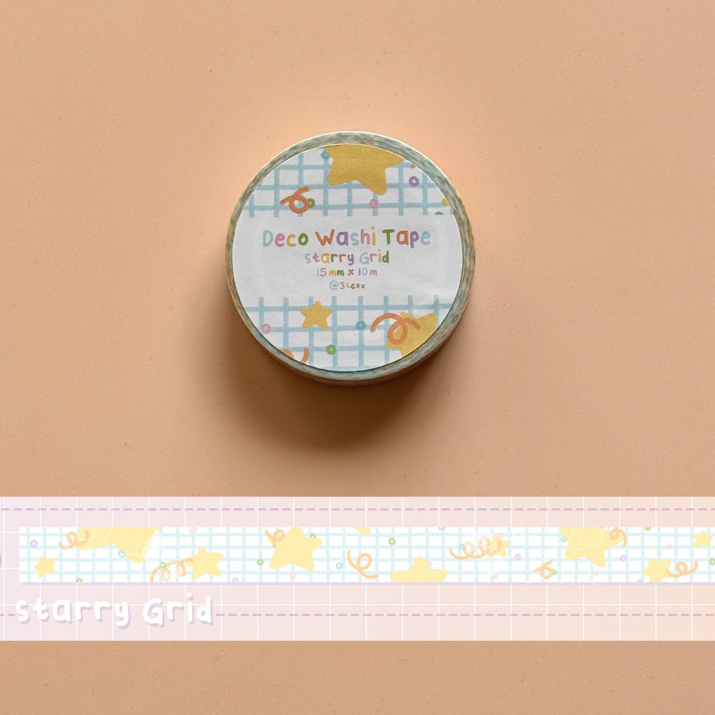 Starry Grid Deco Washi Tape