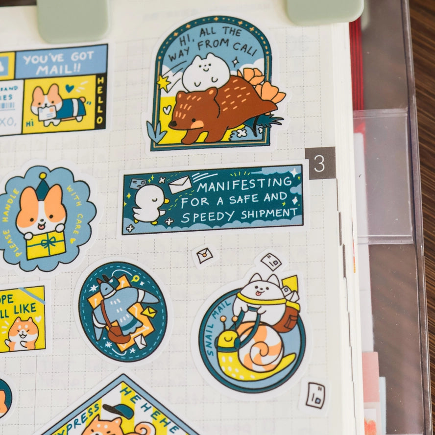 Delivery Service Clear Sticker Sheet