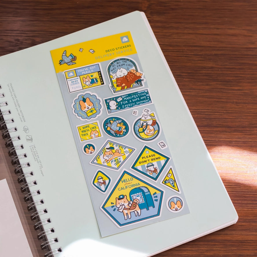 Delivery Service Clear Sticker Sheet