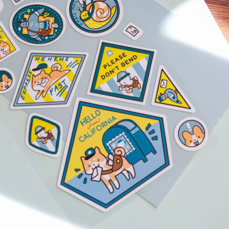 Delivery Service Clear Sticker Sheet