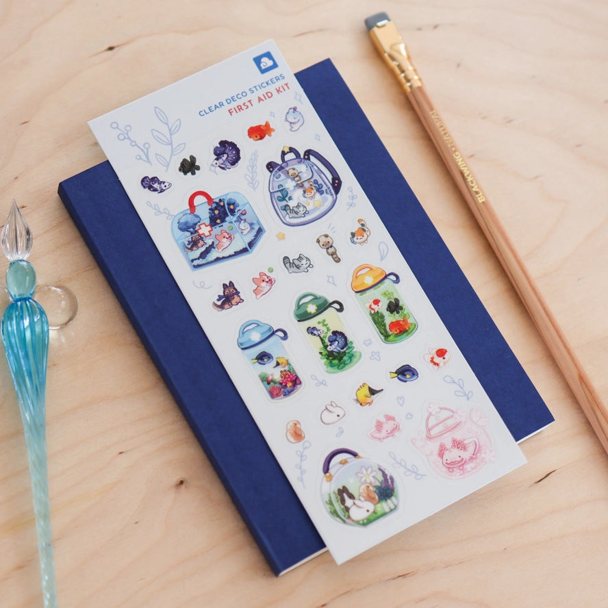 First Aid Kit Clear Sticker Sheet
