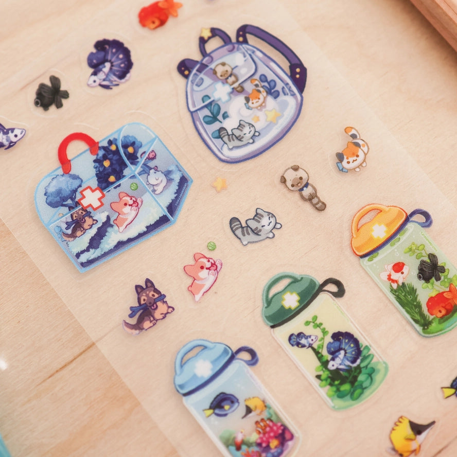 First Aid Kit Clear Sticker Sheet