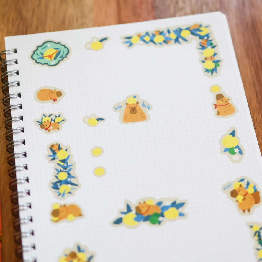 Little Yuzu Thief Washi Sticker Sheet