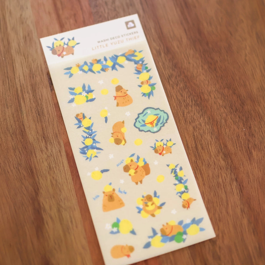 Little Yuzu Thief Washi Sticker Sheet