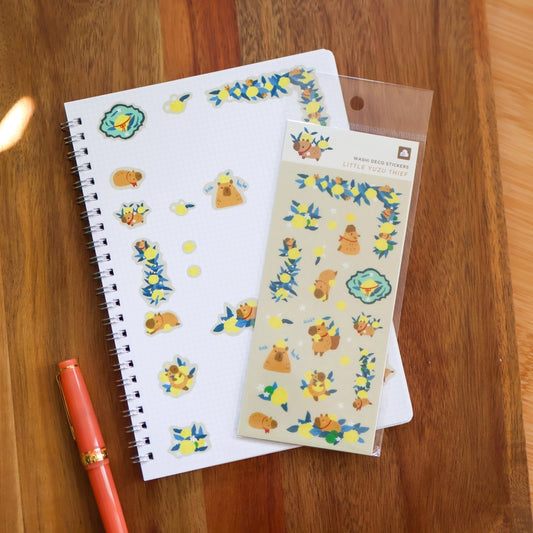 Little Yuzu Thief Washi Sticker Sheet