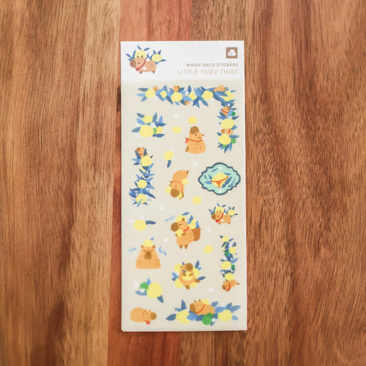 Little Yuzu Thief Washi Sticker Sheet