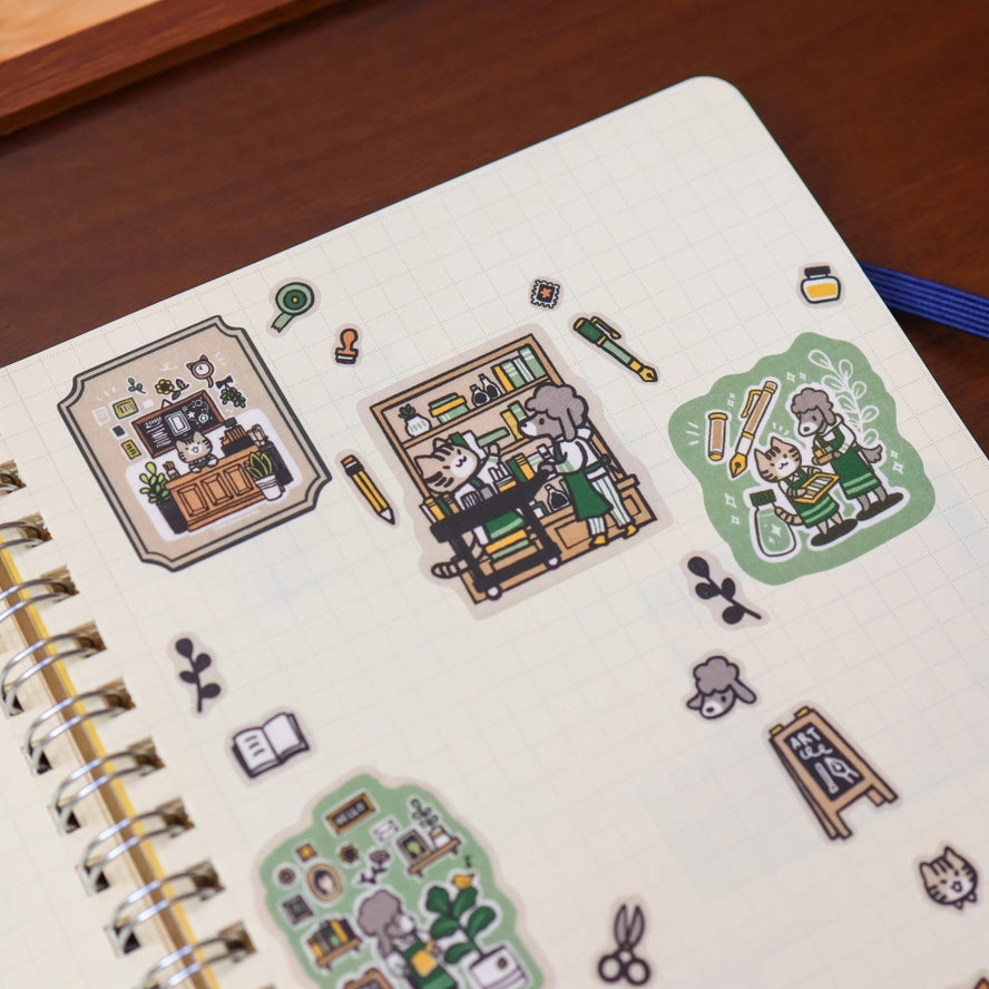 Stationery Store Washi Sticker Sheet