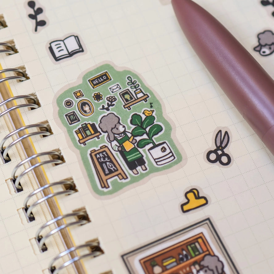 Stationery Store Washi Sticker Sheet