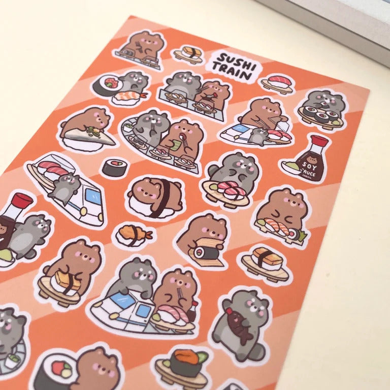 Sushi Train Sticker Sheet