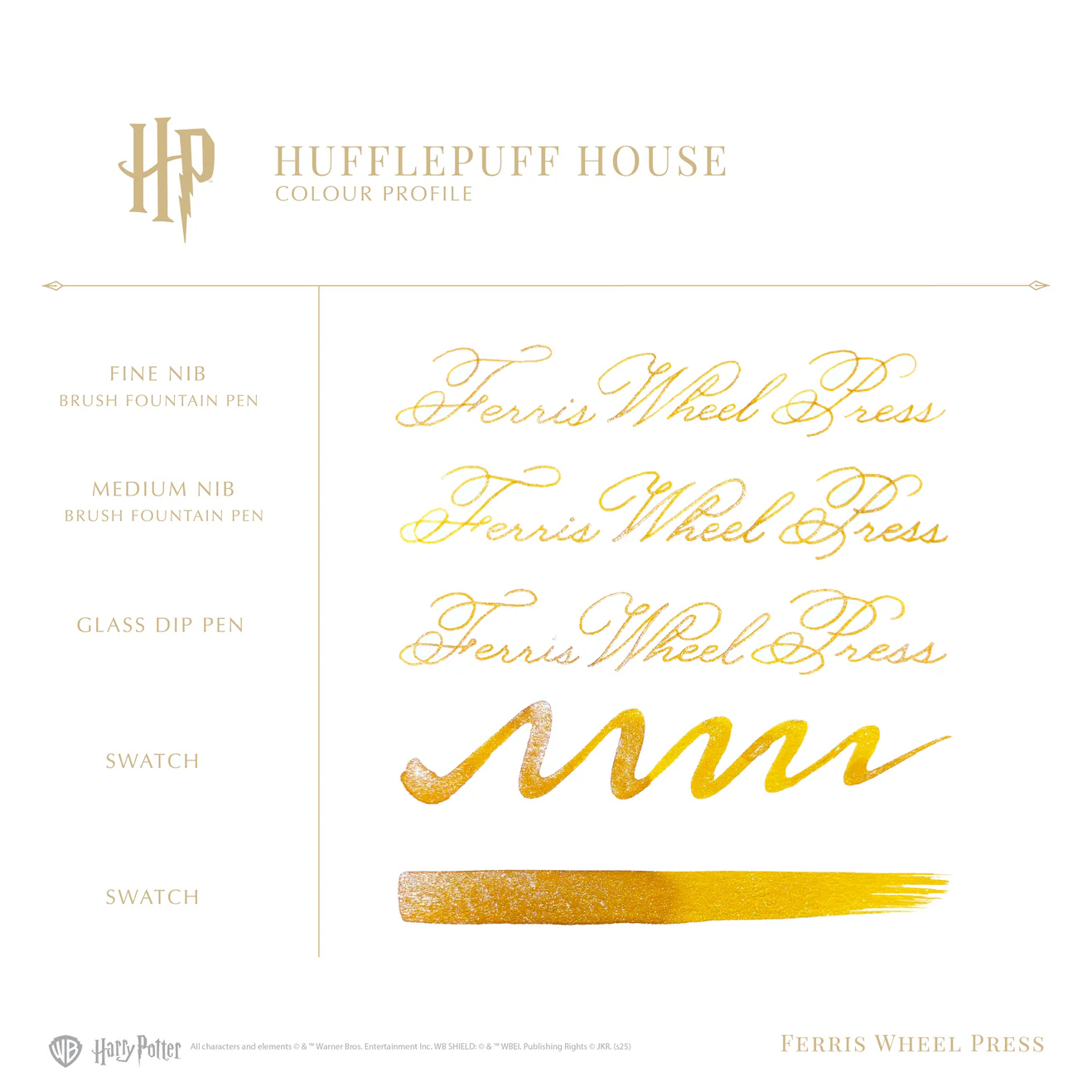 Ferris Wheel Press Harry Potter Hufflepuff House 38mL Swatch2