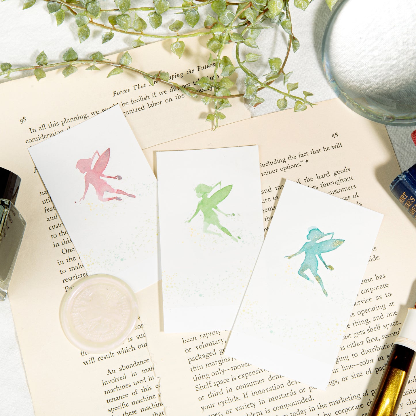 Tinker Bell Ink Swatch Cards