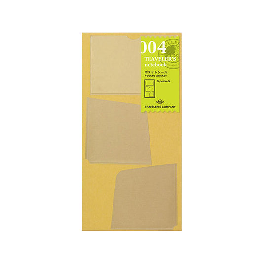 Traveler's Notebook Regular Accessory - 004 Pocket Sticker Set