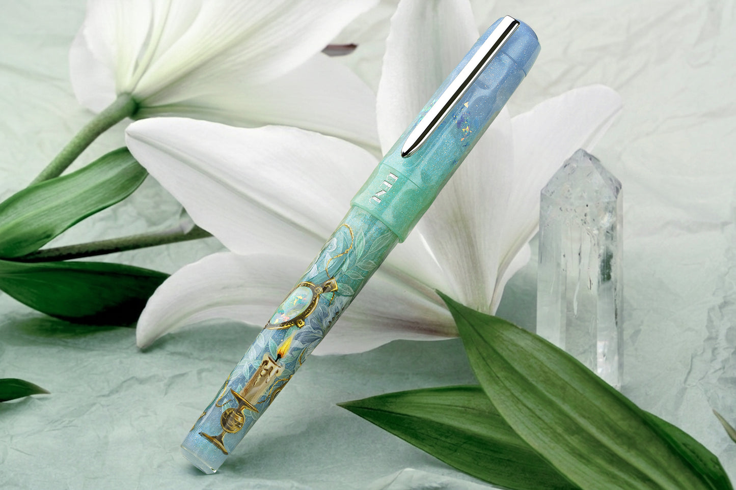 Benu Fountain Pen - White Lily (Talisman Collection)