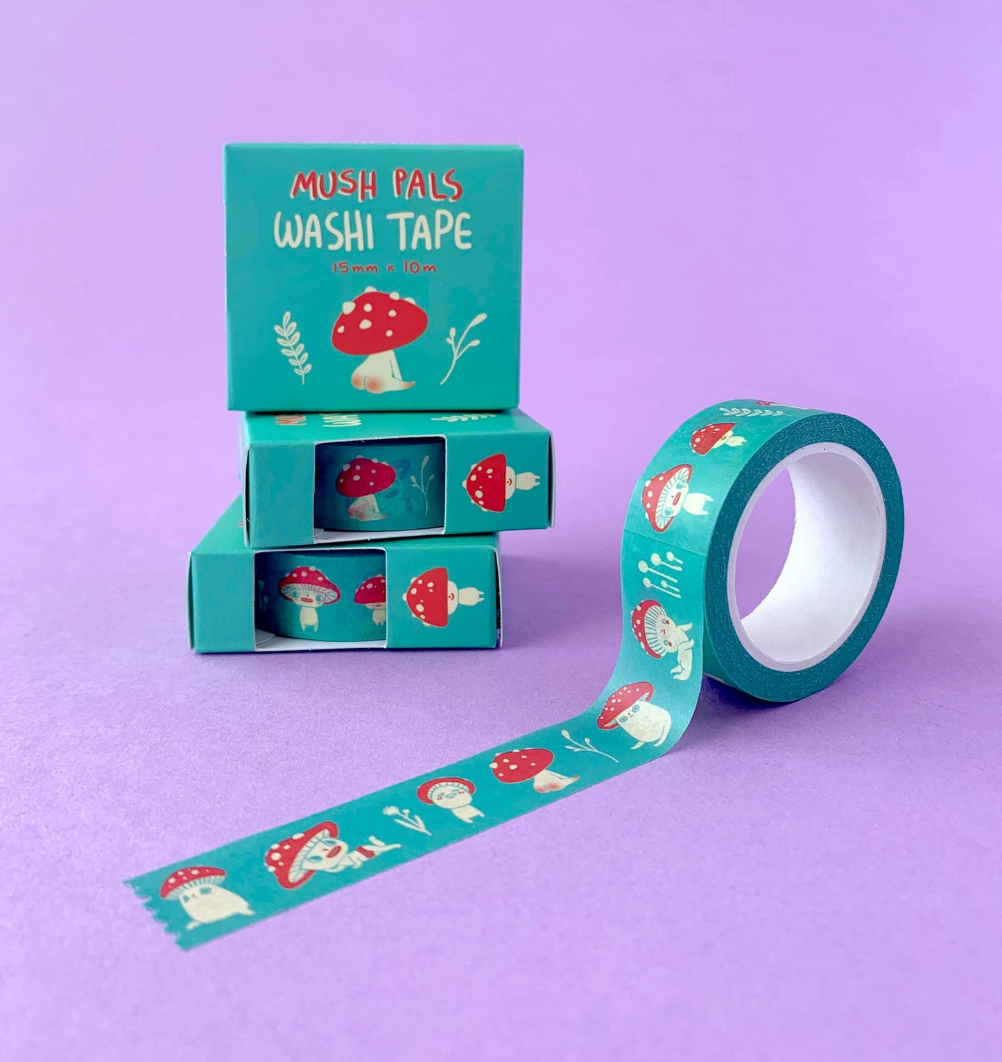 Mush Pals Washi Tape (Teal)