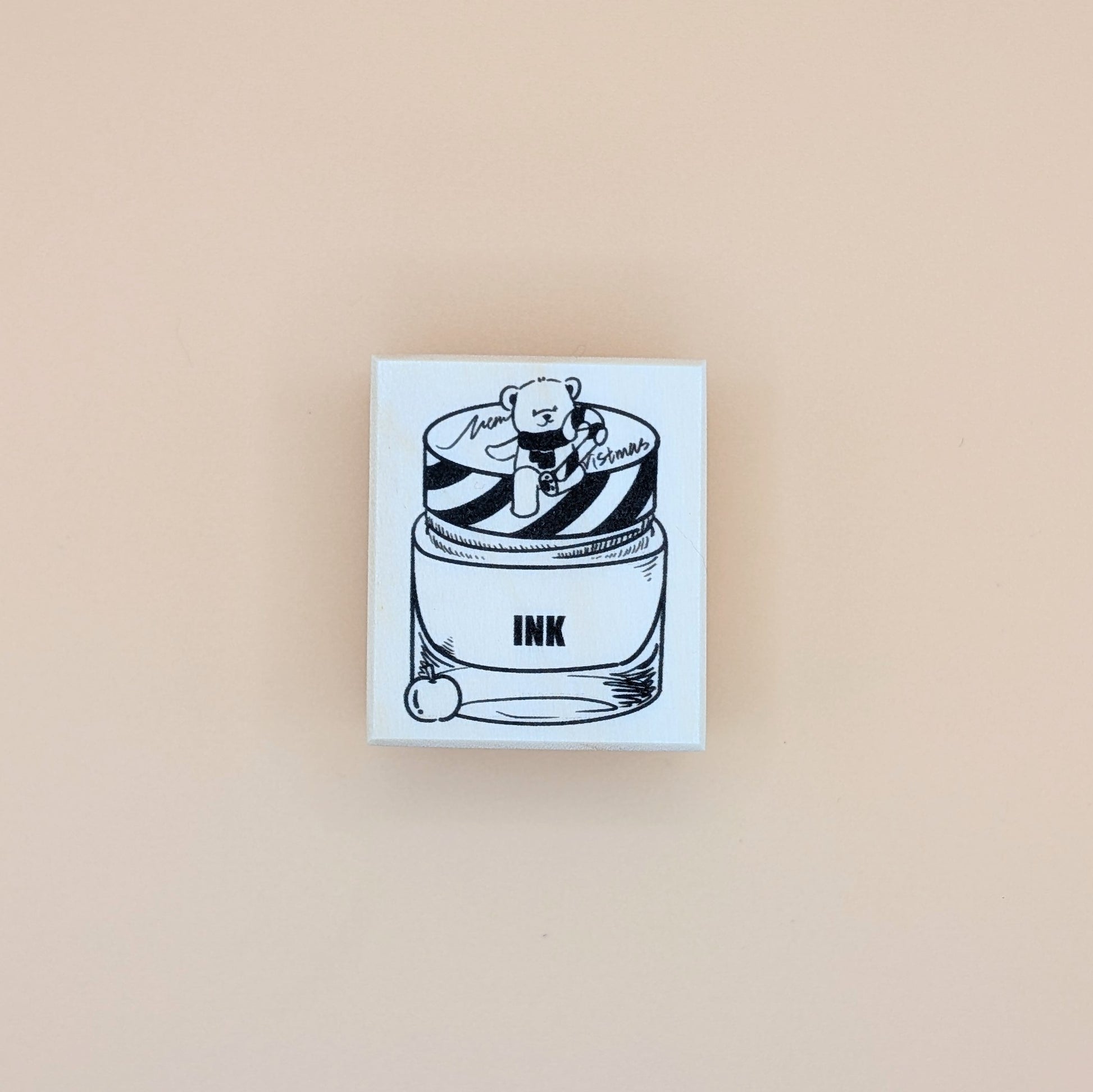Teddy Cane Bottle Stamp