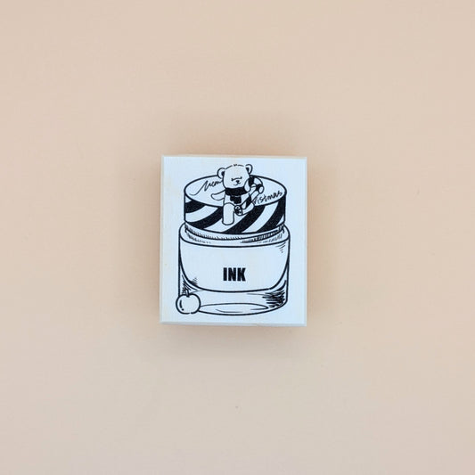 Teddy Cane Bottle Stamp