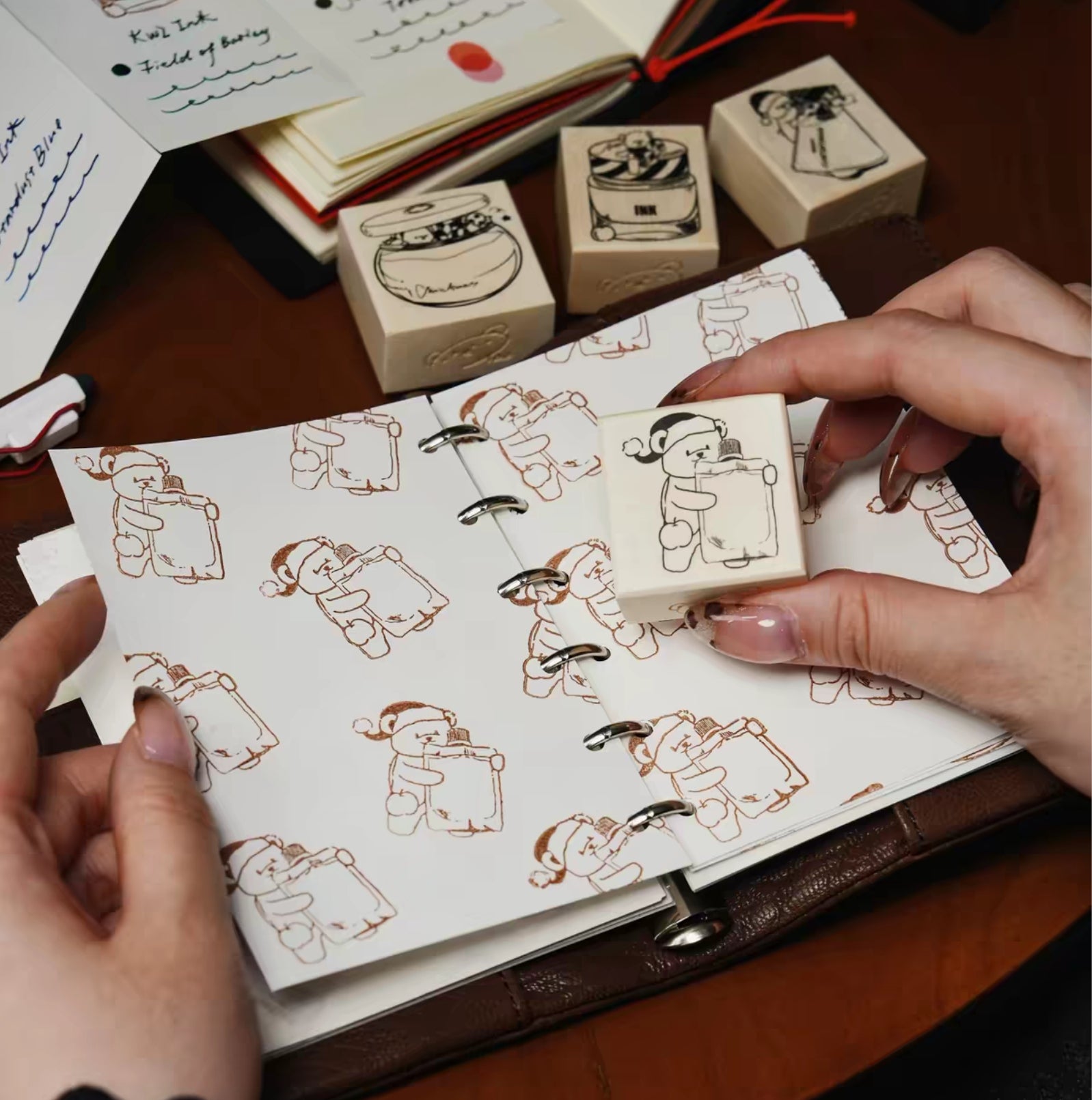 Teddy Ink Pouch Stamp
