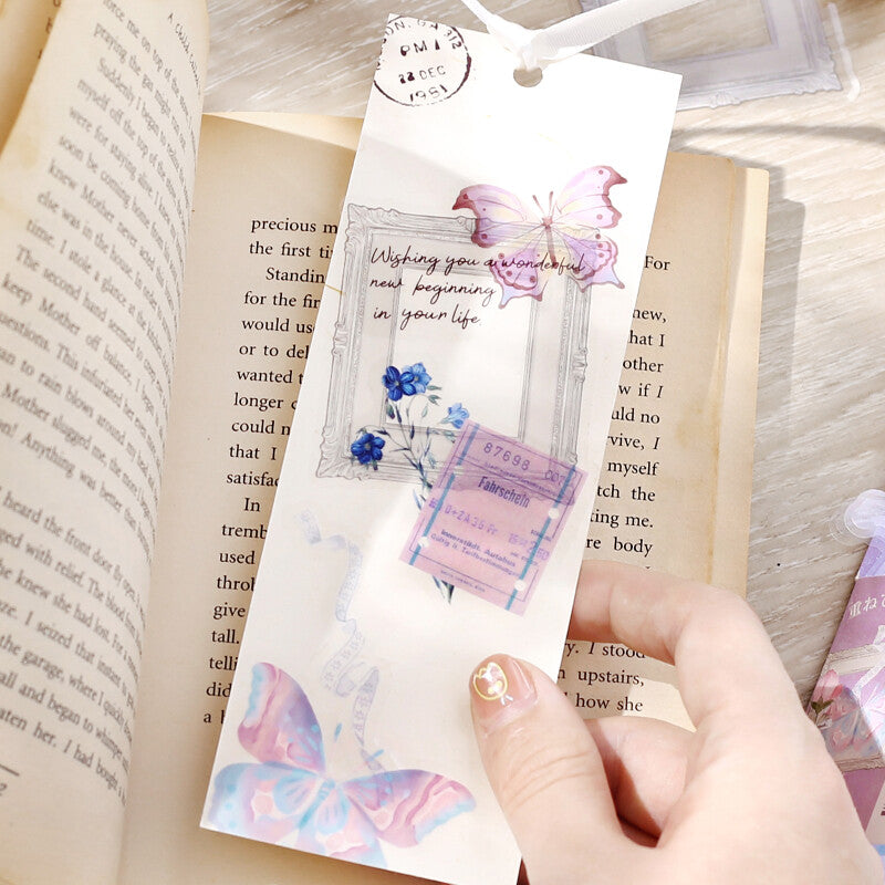 Museum PET sticker flakes designed by BGM - Butterfly Dream
