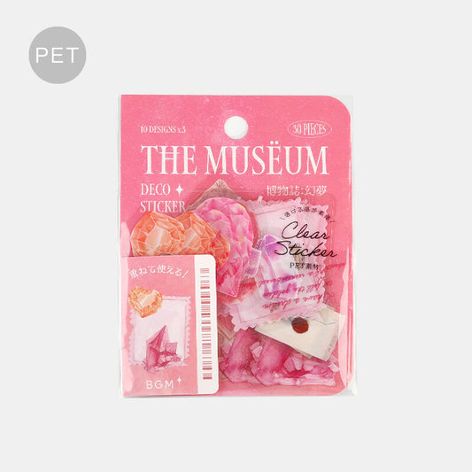 Museum clear sticker flakes designed by BGM - Genmu